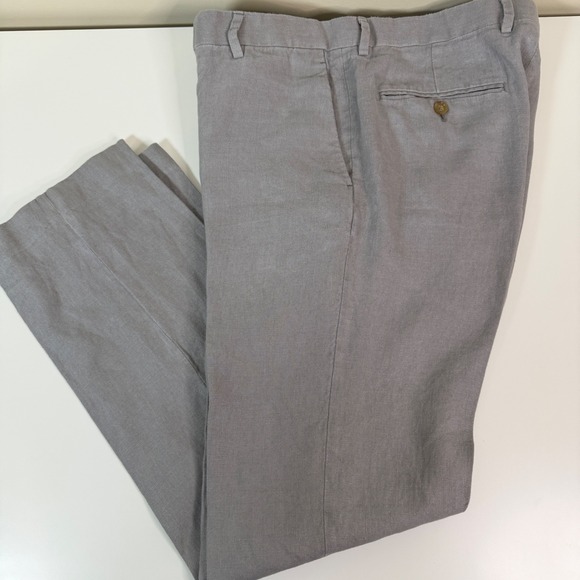 J.Crew Other - J.Crew Ludlow Classic Baird McNutt Irish Linen Pants Grey Mens 32x32 Dress Work